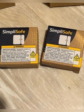 NWT SimpliSafe SS3 Entry Sensor 2 Pack Factory Sealed Window Door White